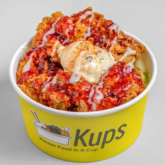 Fried Chicken Rice Kup